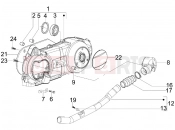 PIAGGIO Fly 150 Crankcase cover - Crankcase cooling