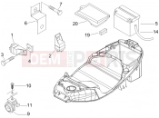 PIAGGIO Fly 150 Remote control switches - Battery - Horn