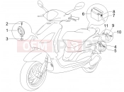 PIAGGIO Fly 150 kezelőszervek - akkumulátor