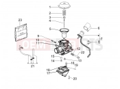 Carburetor's components - Piaggio Fly 50 4T 2009