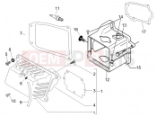 Cylinder head cover - Piaggio Fly 50 4T 2009