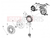 Flywheel magneto - Piaggio Fly 50 4T 2009