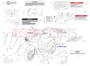 Plates - Emblems - Piaggio Fly 50 4T 2009
