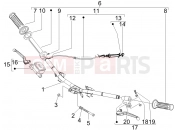 PIAGGIO Fly 50 4T Handlebars - Master cil.