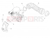 Carburettor, assembly - Union pipe - Piaggio Fly 50 4T 2V 2018