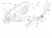 Crankcase cover - Crankcase cooling - Piaggio Fly 50 4T 2V 2018