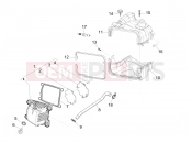 Cylinder head cover - Piaggio Fly 50 4T 2V 2018