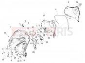 Front glove-box - Knee-guard panel - Piaggio Fly 50 4T 2V 2018