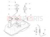 Fuel tank - Piaggio Fly 50 4T 2V 2018