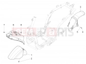 Wheel huosing - Mudguard - Piaggio Fly 50 4T 2V 2018