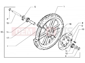 PIAGGIO Free 100 Front wheel