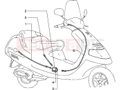 bowdenek - Piaggio Hexagon 150