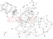 Cooling system - Piaggio MP3 125 YOUrban ERL 2011