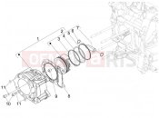 PIAGGIO MP3 250 ie MIC Cylinder-piston-wrist pin unit