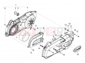 Crankcase cover - Crankcase cooling - Piaggio MP3 300 ie LT Touring 2011