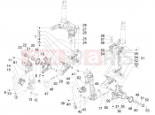 Fork's components (Mingxing) - Piaggio MP3 300 ie LT Touring 2011