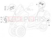 PIAGGIO MP3 300 ie MIC kezelőszervek - akkumulátor