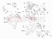PIAGGIO MP3 300 ie Touring Wheel huosing - Mudguard