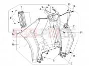 PIAGGIO MP3 400 RL Touring Front glove-box - Knee-guard panel