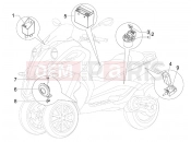 PIAGGIO MP3 500 (USA) kezelőszervek - akkumulátor