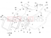 Cooling system - Piaggio MP3 500 Sport (USA) 2010