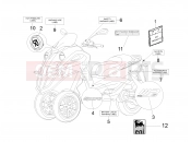 Plates - Emblems - Piaggio MP3 500 Sport (USA) 2010