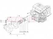 Cylinder-piston-wrist pin unit - Piaggio MP3 500 Sport (USA) 2011