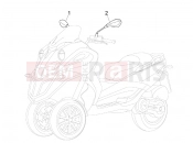 Driving mirror/s - Piaggio MP3 500 Sport (USA) 2011