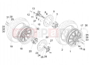Front wheel - Piaggio MP3 500 Sport (USA) 2011