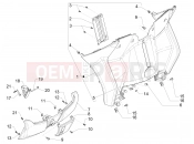 PIAGGIO MP3 500 Sport Business ABS (USA) Front glove-box - Knee-guard panel