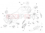Selectors - Switches - Buttons - Piaggio MP3 500 Sport Business ABS (USA) 2017