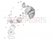 Throttle body - Injector - Induction joint - Piaggio MP3 500 Sport Business ABS (USA) 2017