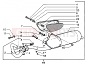 PIAGGIO NRG MC3 DT Catalytic silencer