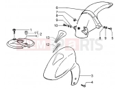 PIAGGIO NRG MC3 DT Front and rear mudguard