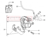 PIAGGIO NRG MC3 DT Front brake caliper