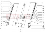 PIAGGIO NRG MC3 DT Front fork