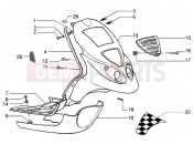 PIAGGIO NRG MC3 DT Front shield-footboard-spoiler