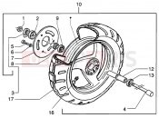 PIAGGIO NRG MC3 DT Front wheel