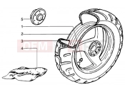 PIAGGIO NRG MC3 DT Rear wheel