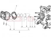 Cylinder-piston-wrist pin unit - Piaggio NRG Power DD 2006