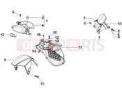 Wheel huosing - Mudguard - Piaggio NRG Power DD 2006