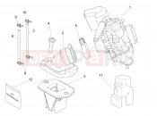 Carburettor, assembly - Union pipe - Piaggio NRG Power DD 2015