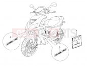 Plates - Emblems - Piaggio NRG Power DT 2005
