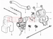 Carburettor, assembly - Union pipe - Piaggio NRG Power DT 2012