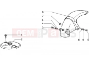 PIAGGIO Front and rear mudguard