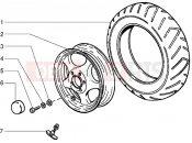 PIAGGIO Sfera RST 50 Front wheel