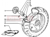 PIAGGIO Skipper 150 4T Rear wheel