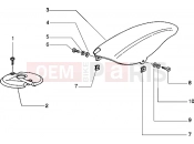 PIAGGIO Front and rear mudguard