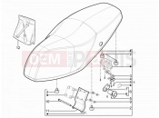 Saddle/seats - Piaggio Typhoon 125 4T 2V 2011