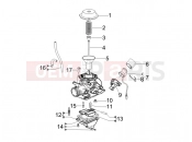 Carburetor's components - Piaggio Typhoon 125 4T 2V 2013